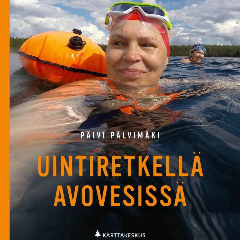 Uintiretketllä avovesisssä -kirjan kansi